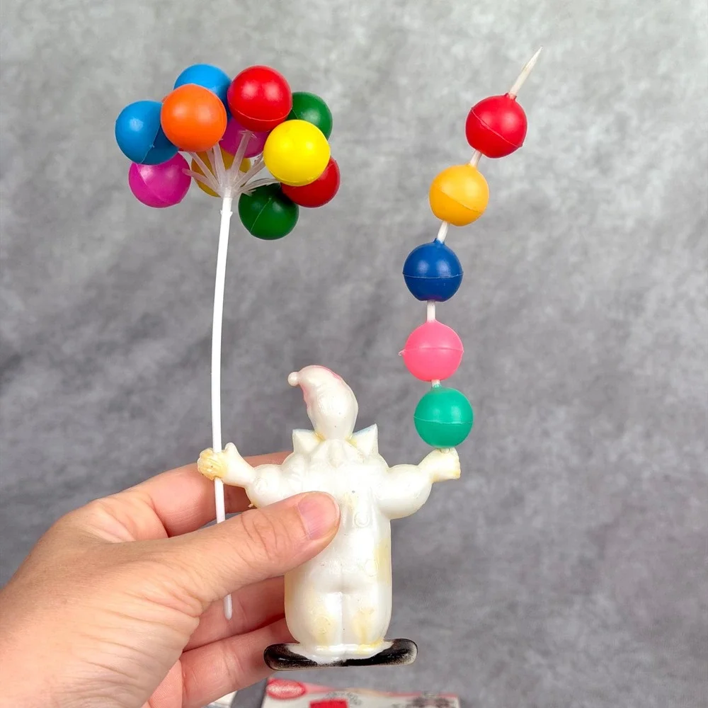 Vintage 1991 Wilton Cake Picks Topper Derby Clowns Train Circus Birthday 40+ Pcs